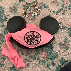 Disney Bundle: Pirate Mickey Ears (Youth) & Character Charm Bracelet